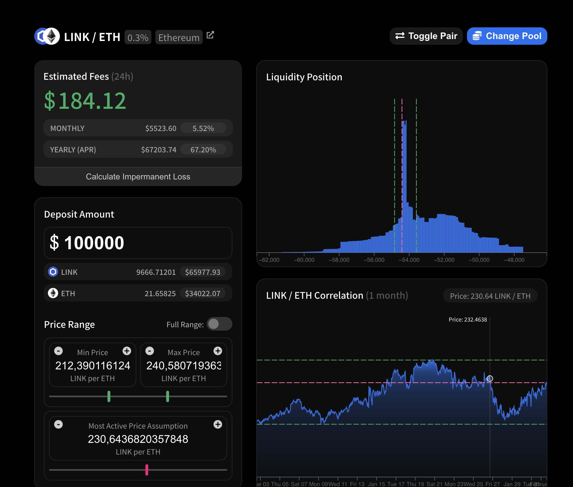 liquidity pool rechner uniswap